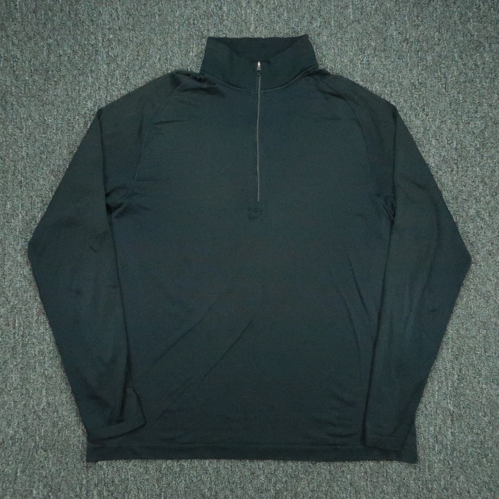 lululemon Pullover Mens XL Blue Metal Vent Tech Quarter Zip Athletic Performance